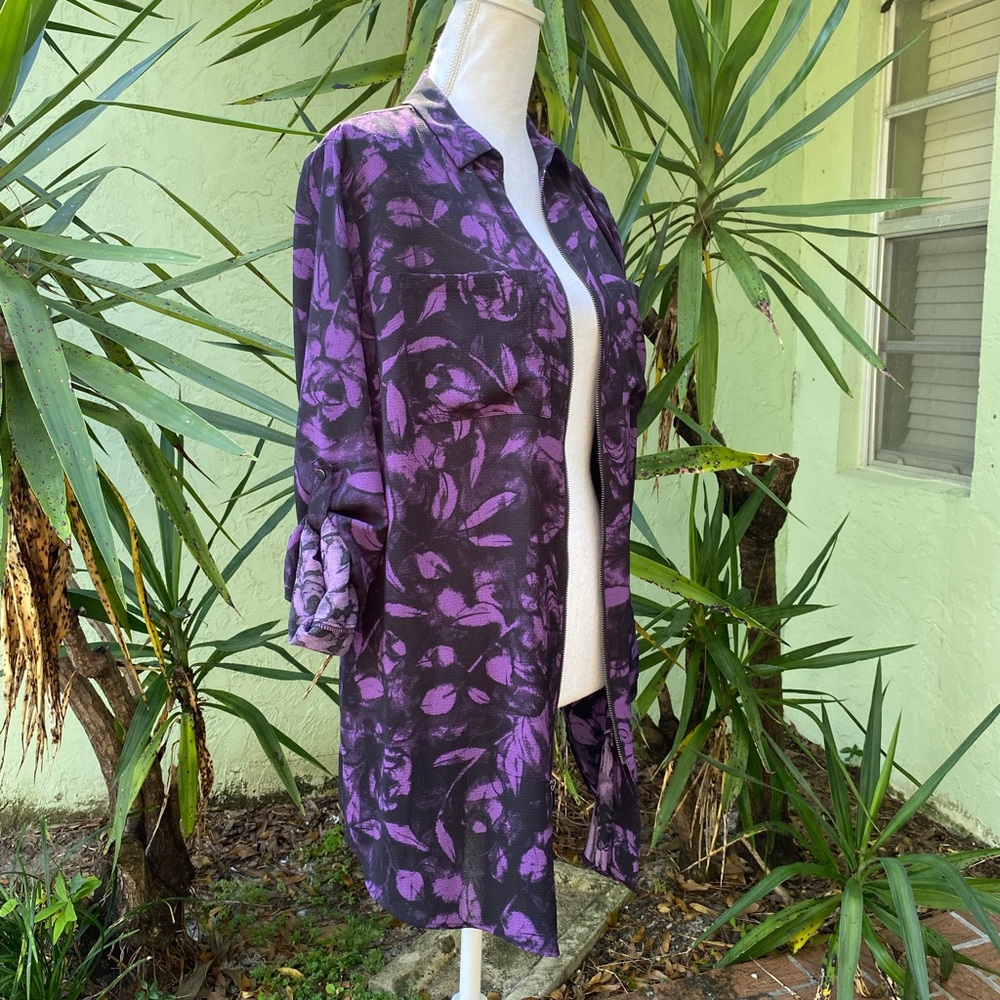 Rock & Republic Black Purple Tunic Dress